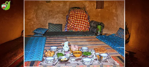 غذاهای سنتی در اقامتگاه بوم گردی ده عروس - یزد - بهاباد
