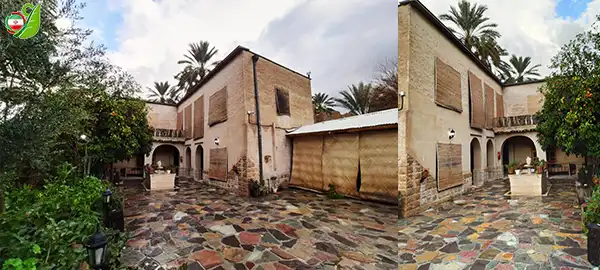 دو نمایی از کل ساختمان اقامتگاه بوم گردی طارونه پارس - فارس - خفر