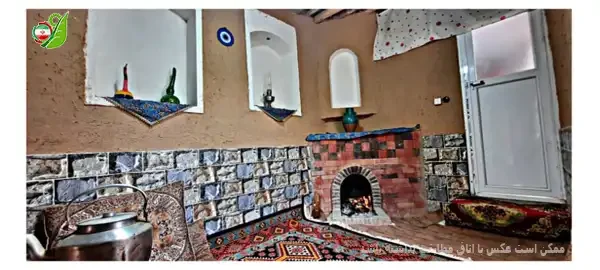 فضای سنتی داخل اقامتگاه بوم گردی سیمکان - فارس - بوانات - سیمکان