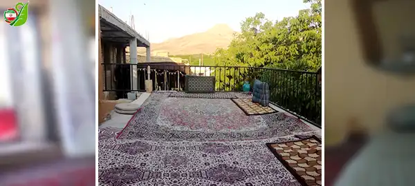 فضای بیرونی اقامتگاه بوم گردی سیمکان - فارس - بوانات