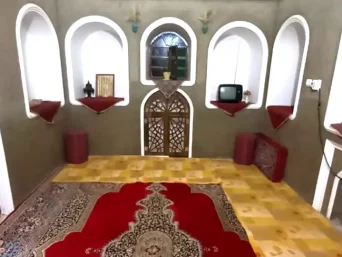 فضای سنتی داخل اقامتگاه بوم گردی عمارت سلطانیه