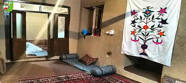 نمای داخلی خانه روستایی در روستای کنگ مشهد